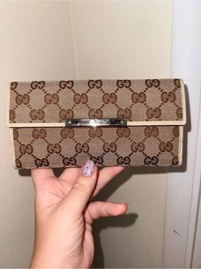 Gucci GG Continental Canvas Long Wallet
